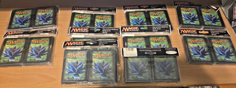 10 packs- Ultra Pro Black Lotus 80 count card sleeve (New, unused) please read