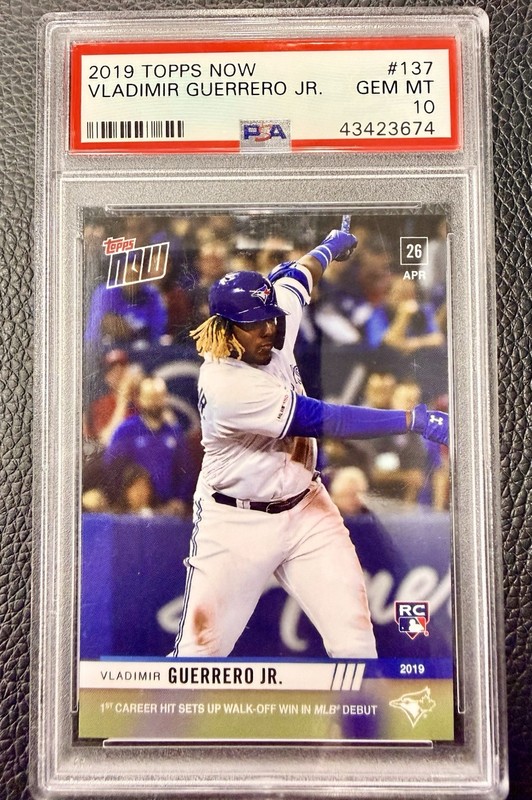 2019 Topps Now #137 Vladimir Guerrero Jr. Blue Jays RC Rookie PSA 10 Low Pop