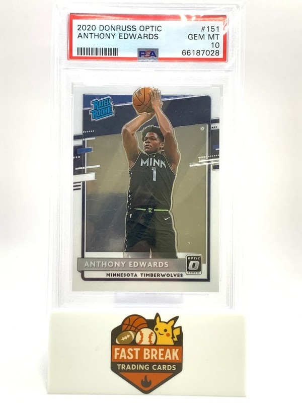 2020 Panini Donruss Optic Anthony Edwards #151 PSA 10
