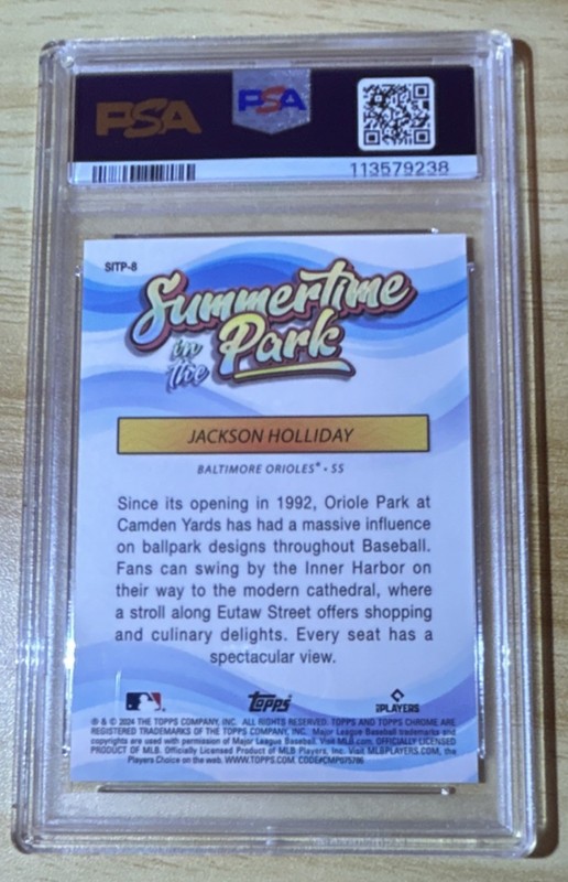 Jackson Holliday Rookie PSA 10  view 2