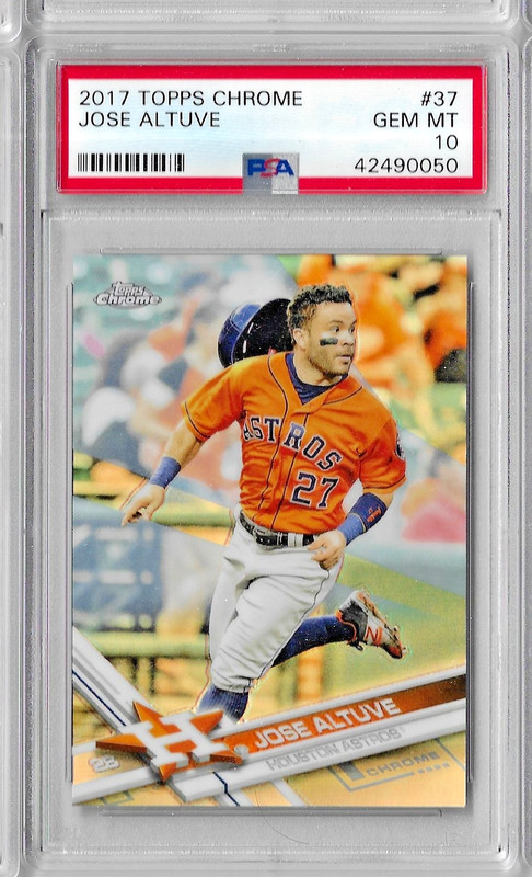 2017 Topps Chrome Jose Altuve PSA 10