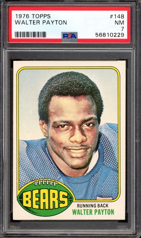 1976 Topps #148 Walter Payton Rookie PSA 7 Vintage HOF RC Football Card (0229)