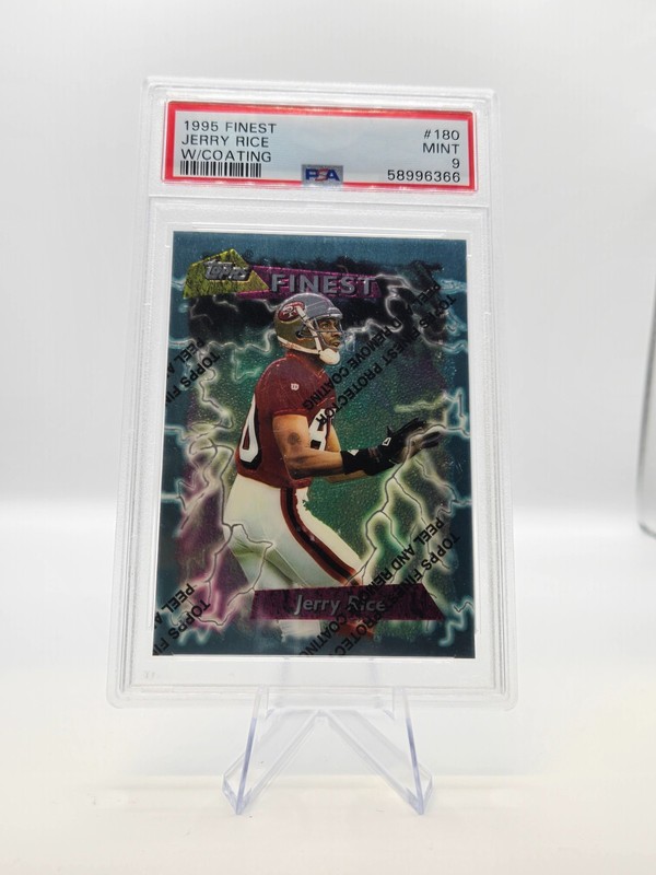 1995 Topps Finest Jerry Rice PSA 9