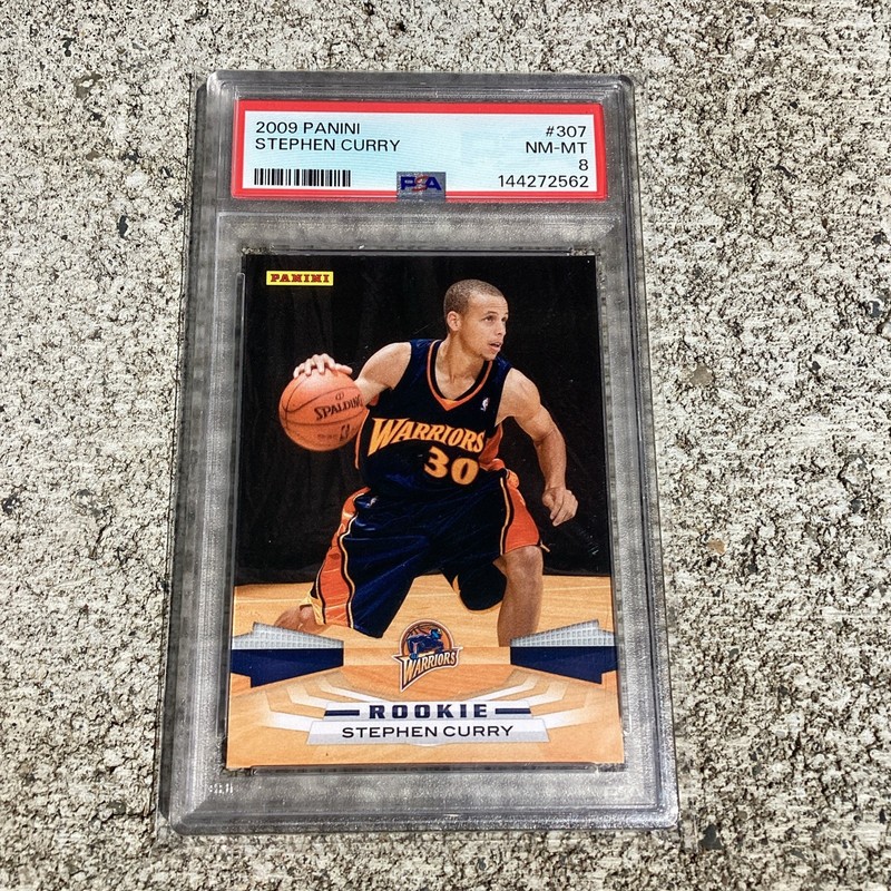 Panini 2009-10 Rookie Stephen Curry #307 PSA 8 Warriors NBA Base Set NBA
