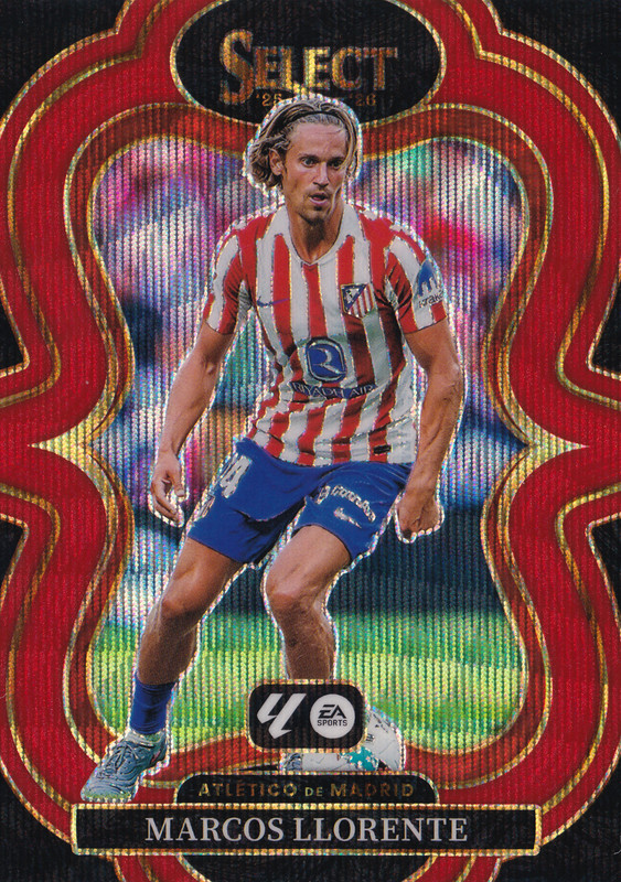 2025-26 Panini Select La Liga Marcos Llorente /59 Mezzanine RED WAVE #129 SP
