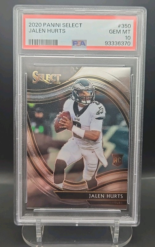 2020 Select Jalen Hurts RC #350 PSA 10 Gem Mint Eagles Rookie