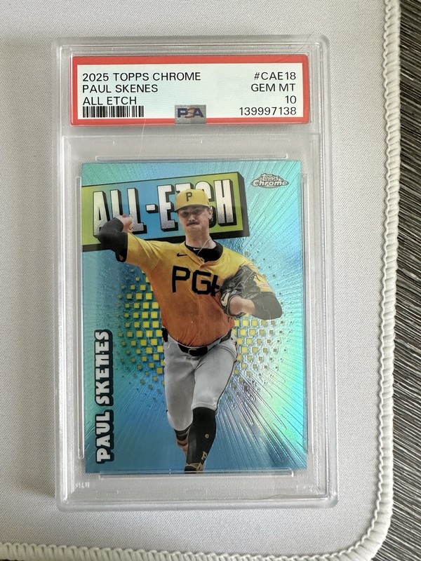 2025 Topps Chrome - All-Etch Paul Skenes #CAE-18 PSA 10 Pirates