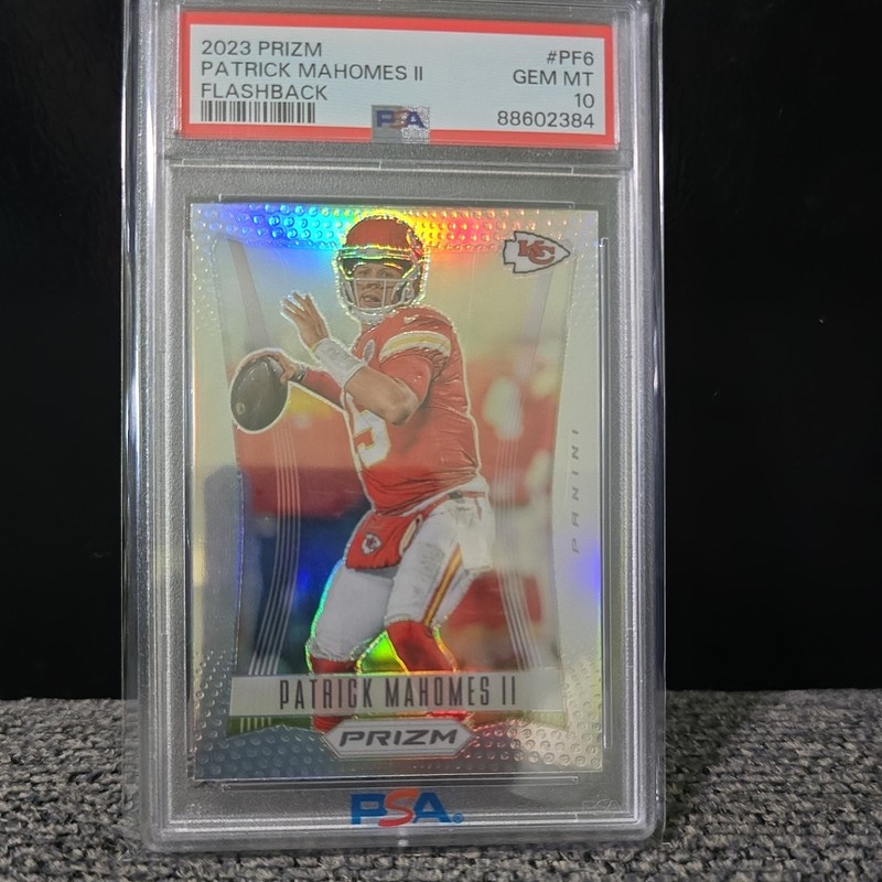 Patrick Mahomes 2023 Panini Prizm Flashback Prizm SP PSA 10 Kansas City Chiefs