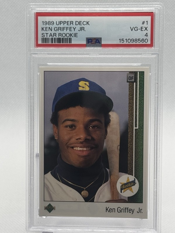 1989 Upper Deck - Star Rookie Ken Griffey Jr #1 (RC) PSA 4