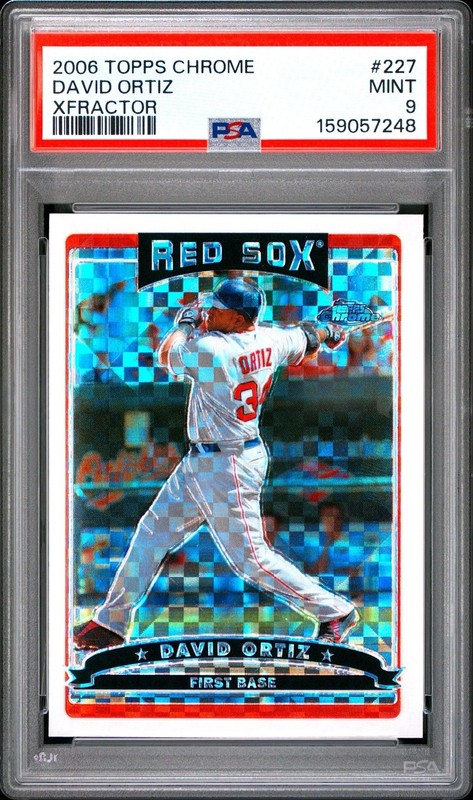 2006 Topps Chrome David Ortiz #227 Xfractor PSA 9