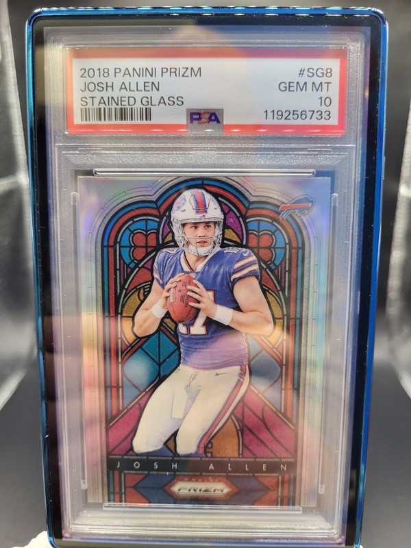 2018 Panini Prizm JOSH ALLEN Stained Glass RC #SG-8 PSA 10