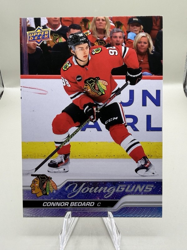 2023-24 Upper Deck Series 2 CONNOR BEDARD Blackhawks Oversized JUMBO Young Guns