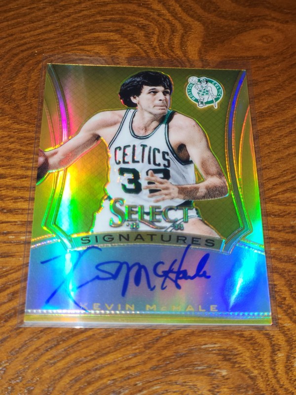 2013-14 Panini Select Kevin McHale On Card Auto Gold Prizm SSP #10/10 Celtics