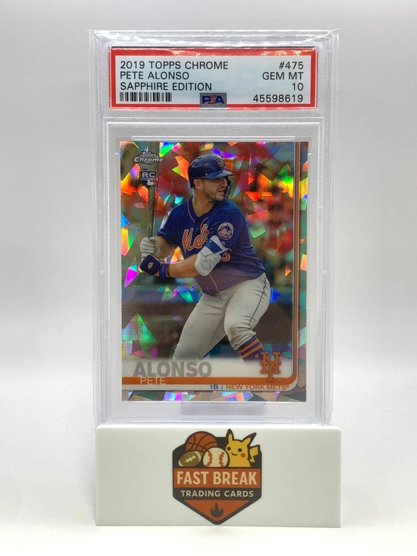 2019 Topps Chrome Sapphire Edition Pete Alonso #475 PSA 10
