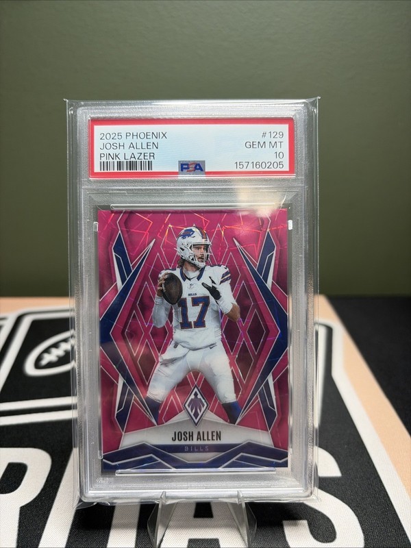 2025 Panini Phoenix - Josh Allen #129 Pink Lazer 007/149 PSA Gem 💎 10! Pop 1