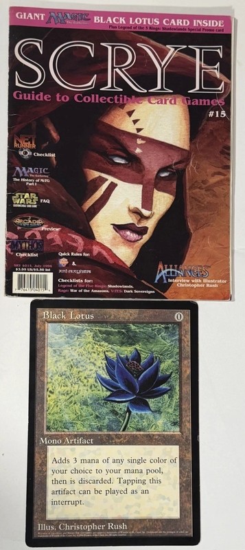 SCRYE Magazine #15 Magic JUMBO BLACK LOTUS 6X9-MTG