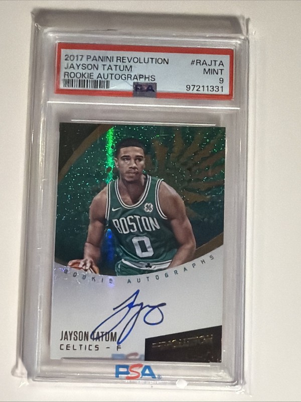 2017-18 Panini Revolution - Rookie Autographs Jayson Tatum #RA-JTA PSA 9