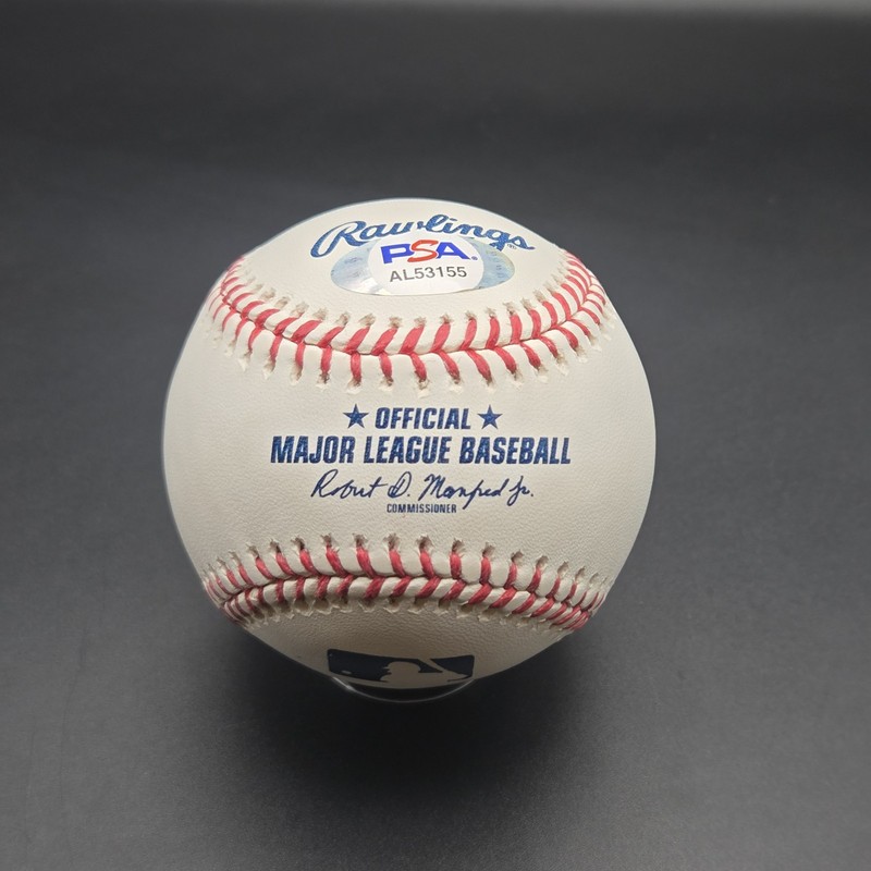 Wade Boggs HOF 05 #26 Signed Autographed Rawlings OML Baseball Red Sox PSA DNA view 2