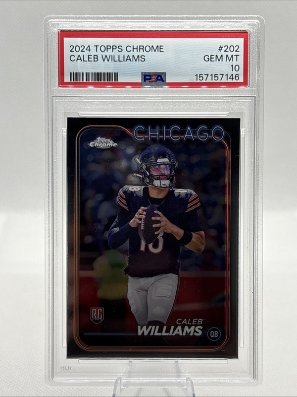 2024 Topps Chrome Caleb Williams #202 Rookie (RC) PSA 10 Gem Mint Bears