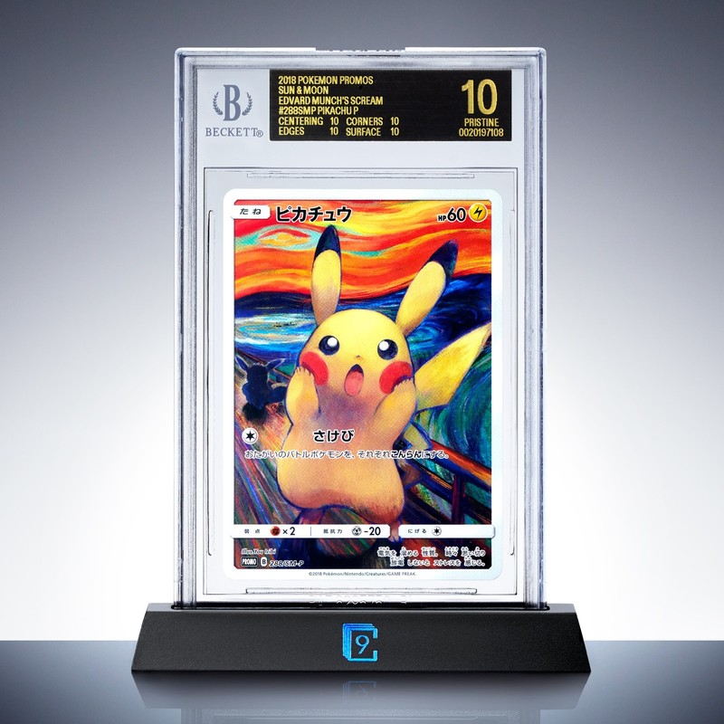 BGS 10 Black Label - Pikachu Munch A Retrospective Scream SM 288 Promo Pokemon