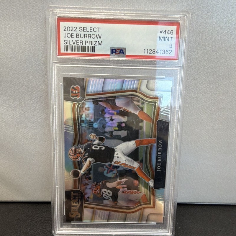 Panini 2022 Select Field Level Joe Burrow Silver Prizm #446 PSA 9 Bengals