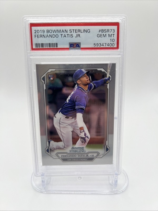 2019 Bowman Sterling Fernando Tatis Jr. RC Rookie #BSR-73 Padres PSA 10 GEM MINT
