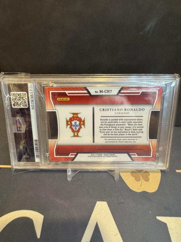 Panini 2016-17 Select Soccer Cristiano Ronaldo Memorabilia Portugal #M-CR7 view 2