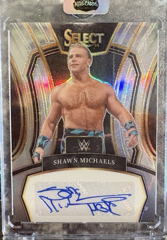 2024 Panini Select WWE Legend Signature #LS-SHM Shawn Michaels Silver Prizm Auto