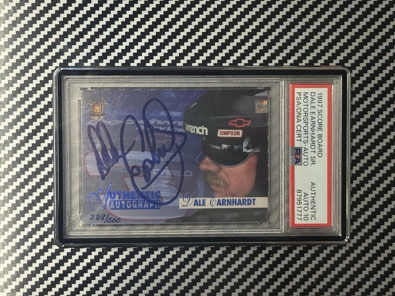 1997 Score Board Dale Earnhardt Sr. Motorsports-Auto PSA Authentic Auto 10