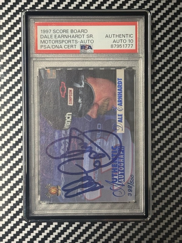 1997 Score Board Dale Earnhardt Sr. Motorsports-Auto PSA Authentic Auto 10 view 2