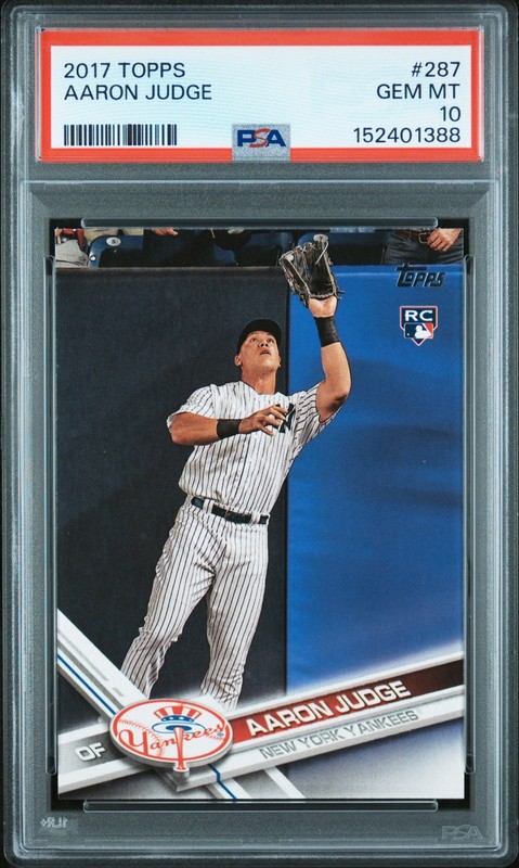 2017 Aaron Judge Topps #287 PSA 10 Gem Mint RC Rookie New York Yankees NEW SLAB