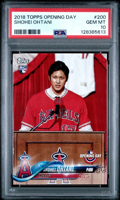 2018 Topps Opening Day Shohei Ohtani Rookie #200 PSA 10