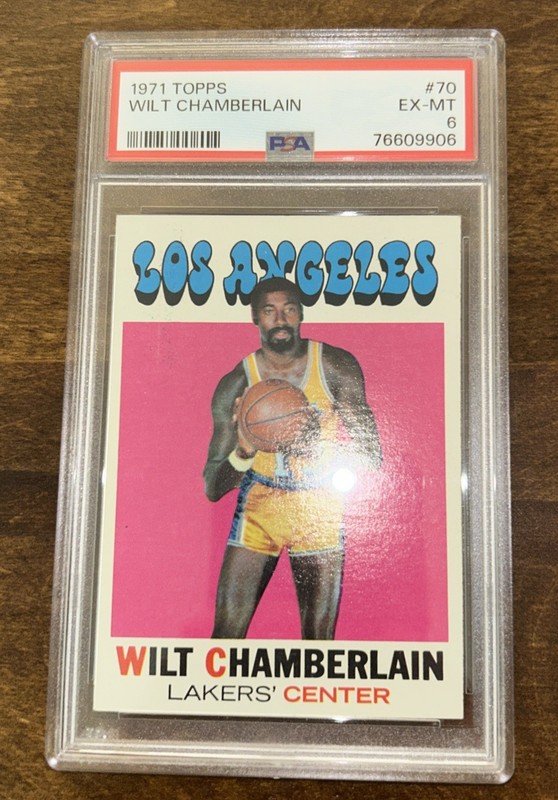 1971 Topps Wilt Chamberlain 70 BEAUTY High End PSA 6 +++++