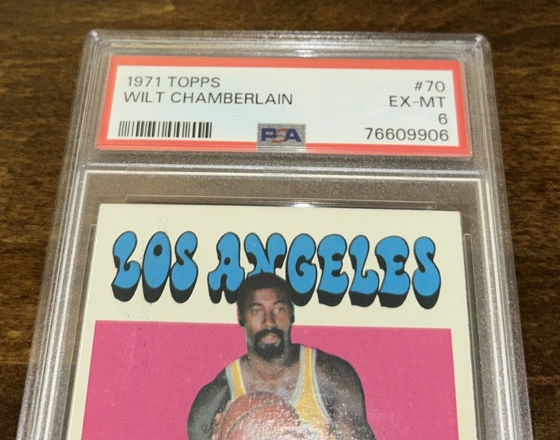 1971 Topps Wilt Chamberlain 70 BEAUTY High End PSA 6 +++++ view 2