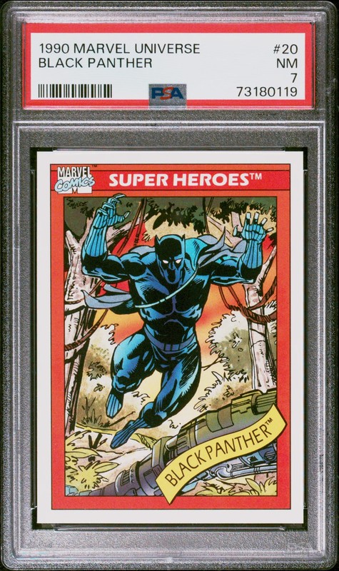 1990 Marvel Universe Black Panther #20 PSA 7