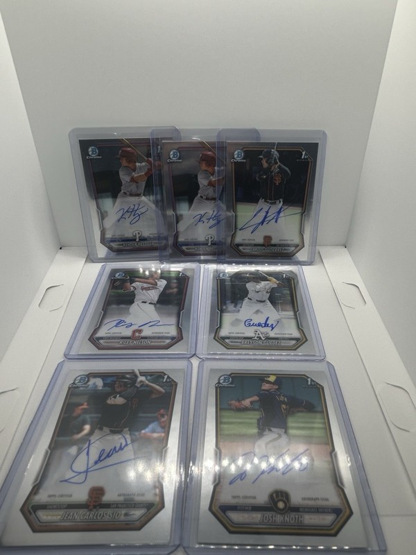 2026 Bowman Chrome Baseball 7 Card All 1st Auto Lot