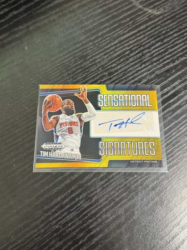 Tim Hardaway Jr 2024-25 Prizm Black Sensational Signatures Gold Auto /10 Nuggets view 1