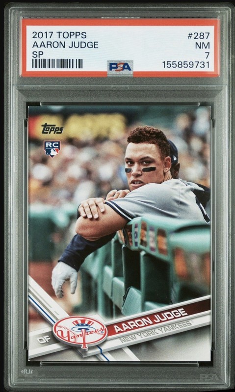 2017 Topps Aaron Judge #287 Leaning On Railing SP (RC) PSA 7!!🔥🔥