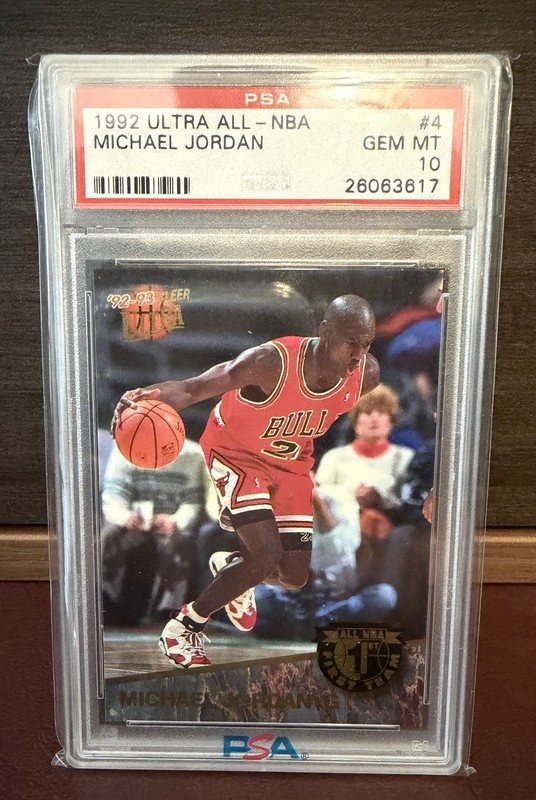 1992 ULTRA ALL-NBA MICHAEL JORDAN PSA 10 #4