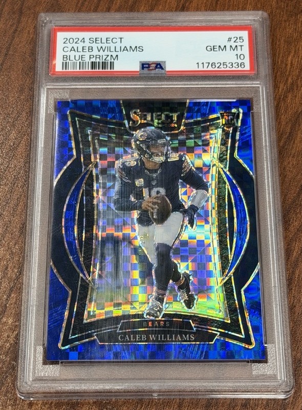 Panini Select 2024 Concourse Caleb Williams #25 Blue Prizm /249 PSA 10 RC Bears