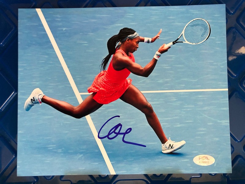 COCO GAUFF PSA Authenticated Tennis Autographed 8x10 Color Photo, Beautiful!