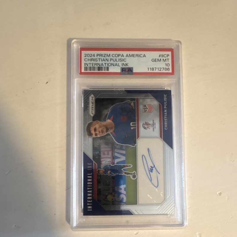 Panini 2024 Prizm Int'l Ink Christian Pulisic Auto #II-CP PSA 10