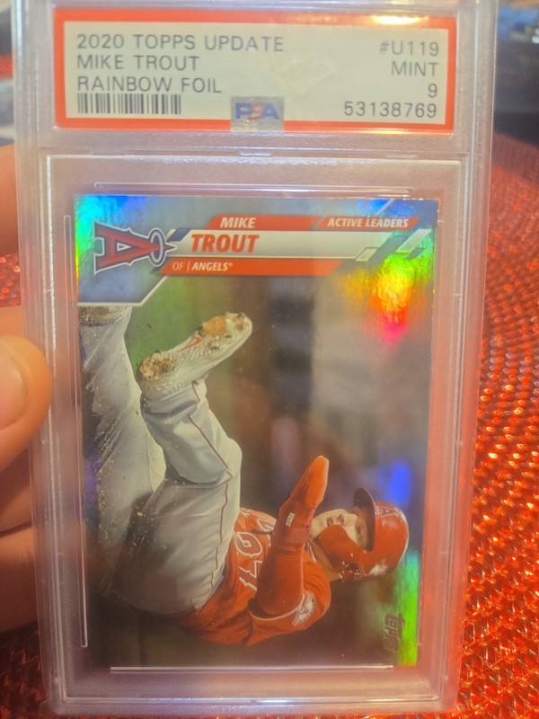 2020 Topps Update - Mike Trout #1 Rainbow Foil PSA 9 Mint