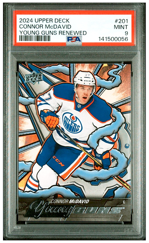 2024 Upper Deck Connor McDavid Young Guns Renewed #201 - PSA 9 MINT