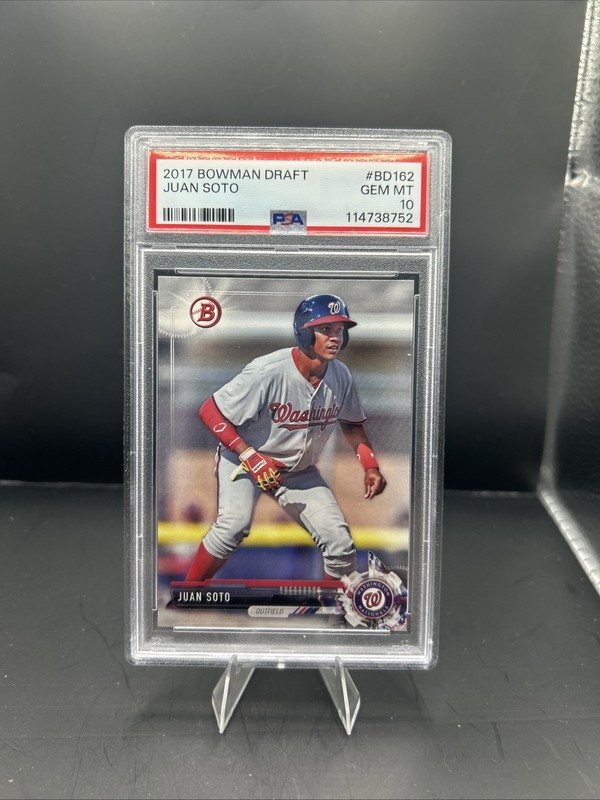 2017 Bowman Draft Chrome Juan Soto BDC162 **PSA 10 GEM MINT** NY Mets Nationals