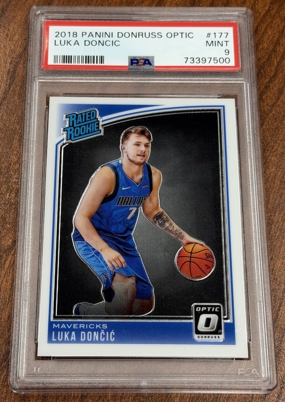 2018-19 Panini Donruss Optic Rated Rookie Luka Doncic #177 PSA 9 MINT Rookie RC