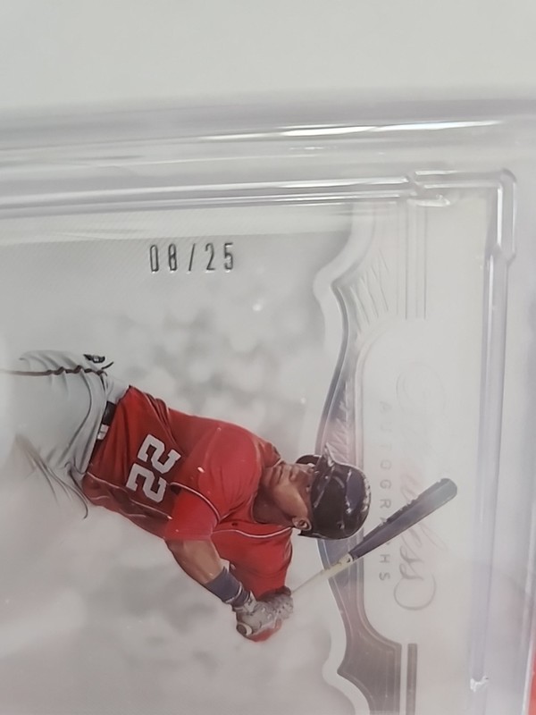 2019 Panini Flawless Juan Soto AUTO /25 PSA 10 POP 1 view 2