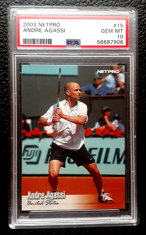 ANDRE AGASSI 2003 NETPRO TENNIS #15 PSA 10         76896