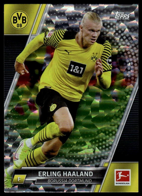 2021-22 Topps Bundesliga Erling Haaland #53 Speckle Foil
