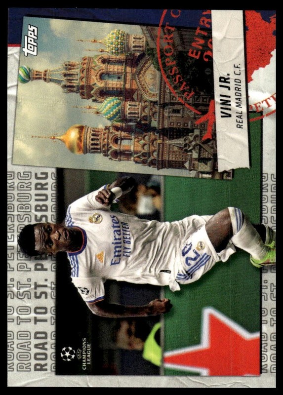 2021-22 Topps UEFA Champions League Vinicius Jr. #RSP-01 Road to St Petersburg